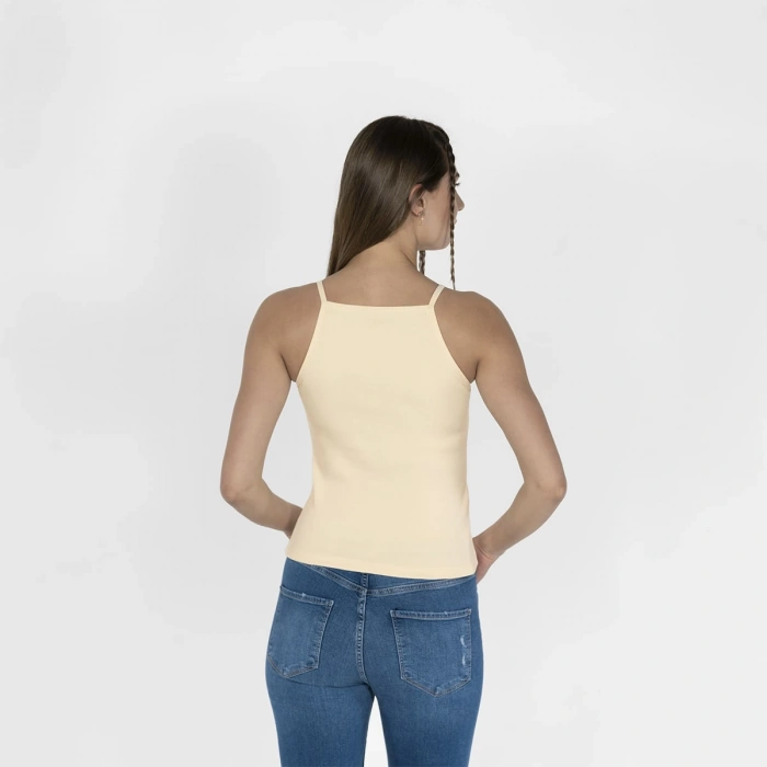 Nakışlı Kaşkorse Kadın Ekru Atlet