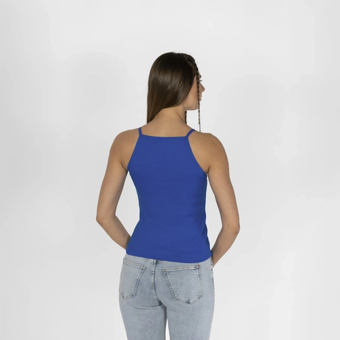 Nakışlı Kaşkorse Kadın Saks Mavisi Atlet