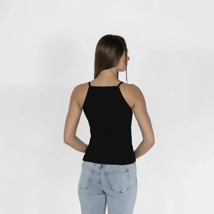 Nakışlı Kaşkorse Kadın Siyah Atlet