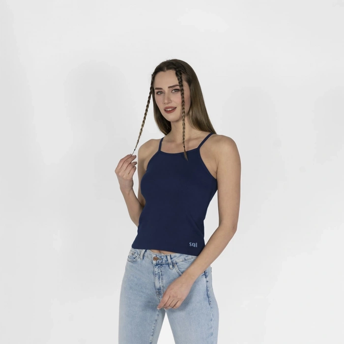 Nakışlı Kaşkorse Kadın Lacivert Atlet