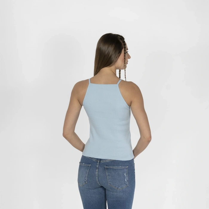 Nakışlı Kaşkorse Kadın Mavi Atlet