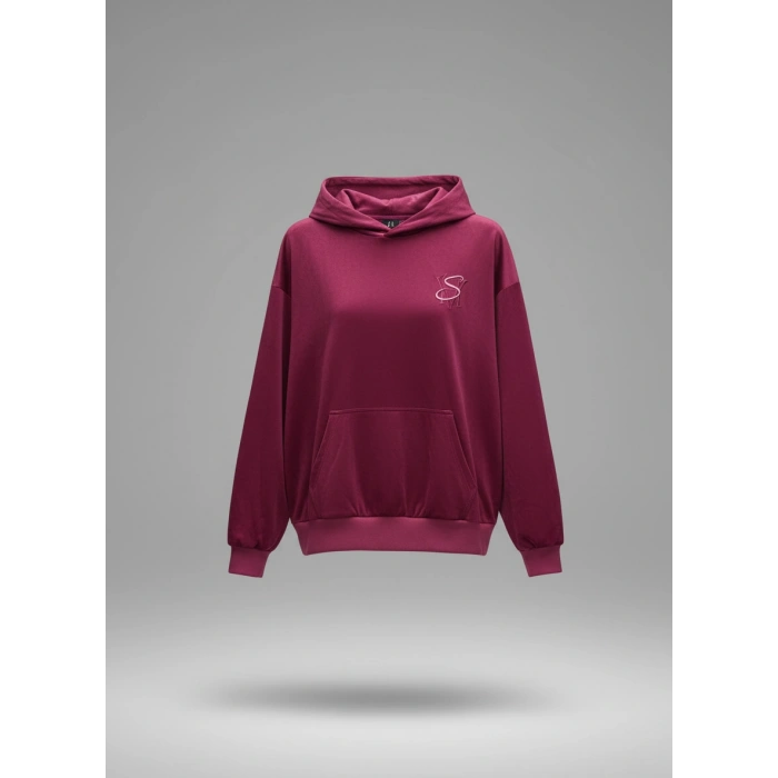 Nakışlı Güderi Kumaş Sweatshirt