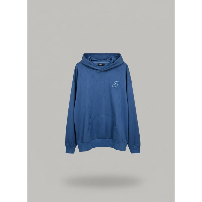 Nakışlı Güderi Kumaş Sweatshirt