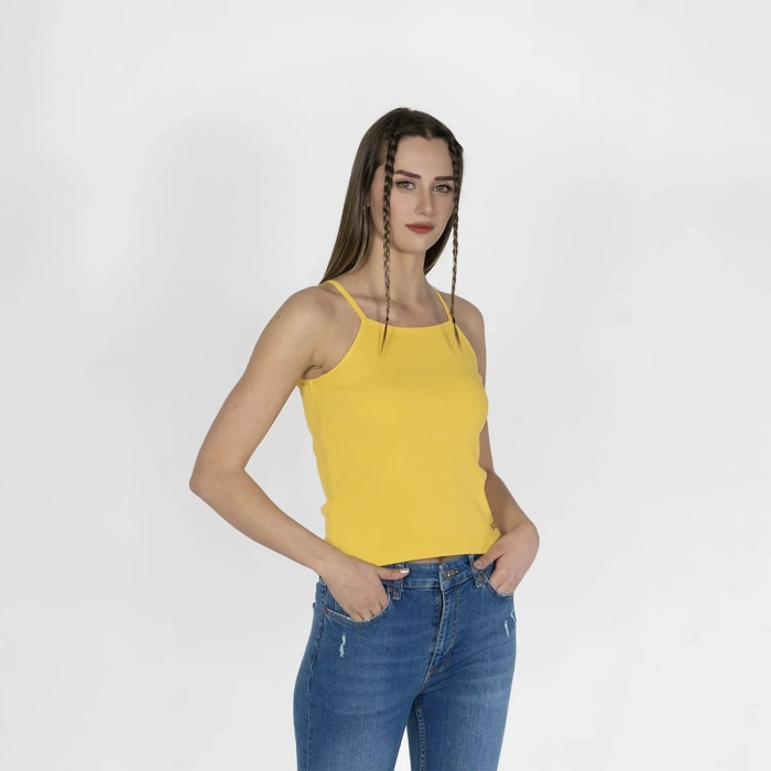 Nakışlı Kaşkorse Kadın Sarı Atlet