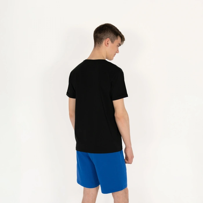 Slimfit FUTURE Baskılı Siyah Erkek T-Shirt