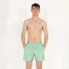 Baskılı Erkek Mint Deniz Şortu