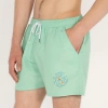 Baskılı Erkek Mint Deniz Şortu