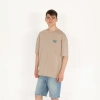 Oversized SELECT Erkek Bej T-Shirt