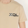 Slimfit SQL Dijital Baskılı Erkek Bej T-Shirt
