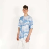 Oversized CLOUDY-AOL-DIGI Baskılı ve Nakışlı Erkek T-Shirt