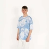 Oversized CLOUDY-AOL-DIGI Nakışlı Unisex T-Shirt