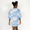 Oversized CLOUDY-AOL-DIGI Nakışlı Unisex T-Shirt