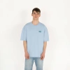 Oversized Select Baskılı Erkek Açık Mavi T-Shirt