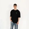 Oversized Sqlverse Erkek Siyah T-Shirt