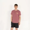 Slimfit Artificial Experience Baskılı Erkek Gül Kurusu T-Shirt