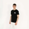 Slimfit Artificial Experience Baskılı Erkek Siyah T-Shirt