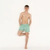 SQL El Baskılı Erkek Mint Deniz Şortu