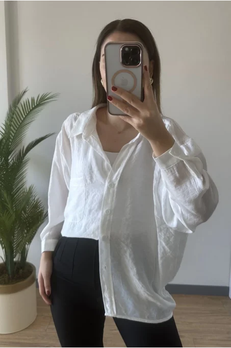 4612 Oversize Gömlek BEYAZ