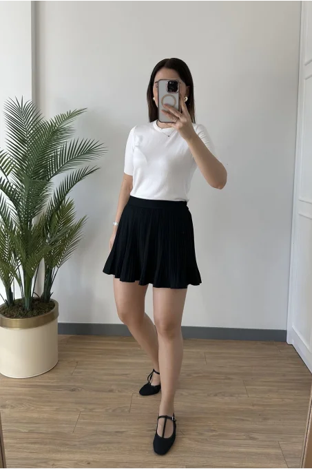 10426 Bisiklet Yaka Arkası Düğmeli Kazak EKRU