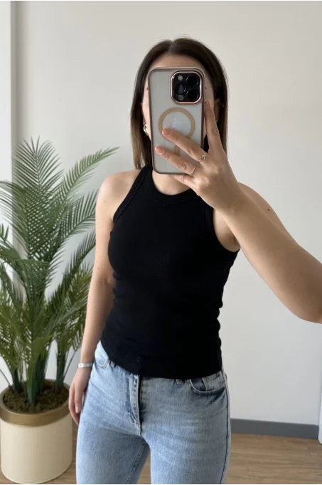 Q002 1450 Kaşkorse Atlet SİYAH