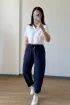 16703 Bağcıklı Pantolon LACİVERT