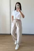 16703 Bağcıklı Pantolon TAŞ
