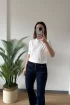 J035 802 Polo Yaka Düğmeli Kısa Kol EKRU