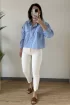 K001 D-613 Kontrast White Jean EKRU