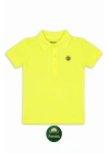 Erkek Çocuk Kısa Kollu Neon Yeşil Polo Yaka T-shirt