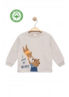Ayıcık Baskılı %100 Pamuk İnce Mevsimlik Uzun Kollu Çocuk Tshirt - Çocuk Giyim