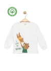 Ayıcık Baskılı %100 Pamuk İnce Mevsimlik Uzun Kollu Çocuk Tshirt - Çocuk Giyim
