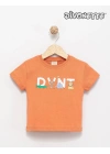 Erkek Bebek Tarçın Renk Dvnt Hayvan Figür Baskılı Tişört