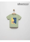 Erkek Bebek Yeşil Renk Endless Summer Baskılı Süprem Tişört