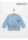 Erkek Çocuk Tarçın Renk Born To Be Wıld Baskılı Sweat