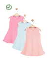 Kaşkorse Kız Çocuk Elbise 3lü Set-Kız Çocuk Giyim