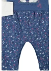 Kız Bebek Çiçek Desenli Tulum Badi 2li Set - Bebek Giyim