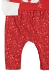 Kız Bebek Çiçek Desenli Tulum Badi 2li Set - Bebek Giyim
