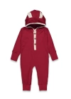 Kız Bebek Çıtçıtlı Pamuklu Fitilli Tulum - Bebek Giyim