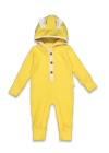 Kız Bebek Çıtçıtlı Pamuklu Fitilli Tulum - Bebek Giyim