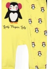 Kız Bebek Desenli Tulum Şapka 2li Set - Bebek Giyim