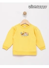Kız Bebek Sarı Renk At Çiftliği Baskılı Sweat