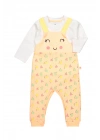 Kız Bebek Sevimli Tulum Badi 2li Set - Bebek Giyim