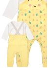 Kız Bebek Sevimli Tulum Badi 2li Set - Bebek Giyim