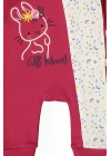 Kız Bebek Tulum Şapkalı 2li Set - Bebek Giyim