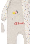 Kız Bebek Tulum Şapkalı 2li Set - Bebek Giyim