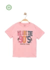 Kız Çocuk Desenli Kısa Kollu T-shirt -Çocuk Giyim