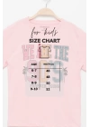 Kız Çocuk Desenli Kısa Kollu T-shirt -Çocuk Giyim