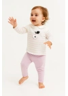 Kız Çocuk Elmalı Lila Alt Üst Takım - Kız Çocuk Giyim
