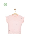 Kız Çocuk Taş Baskılı T-shirt -Çocuk Giyim