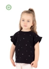 Kız Çocuk Taş Baskılı T-shirt -Çocuk Giyim